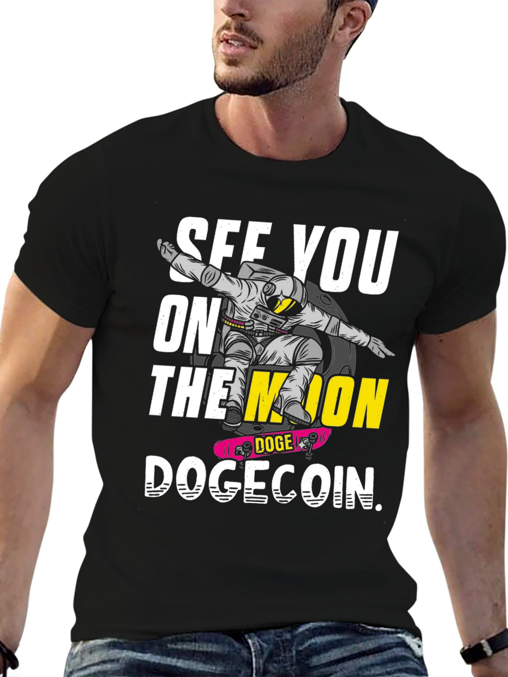 See You On the Moon Dogecoin Crypto T-Shirt