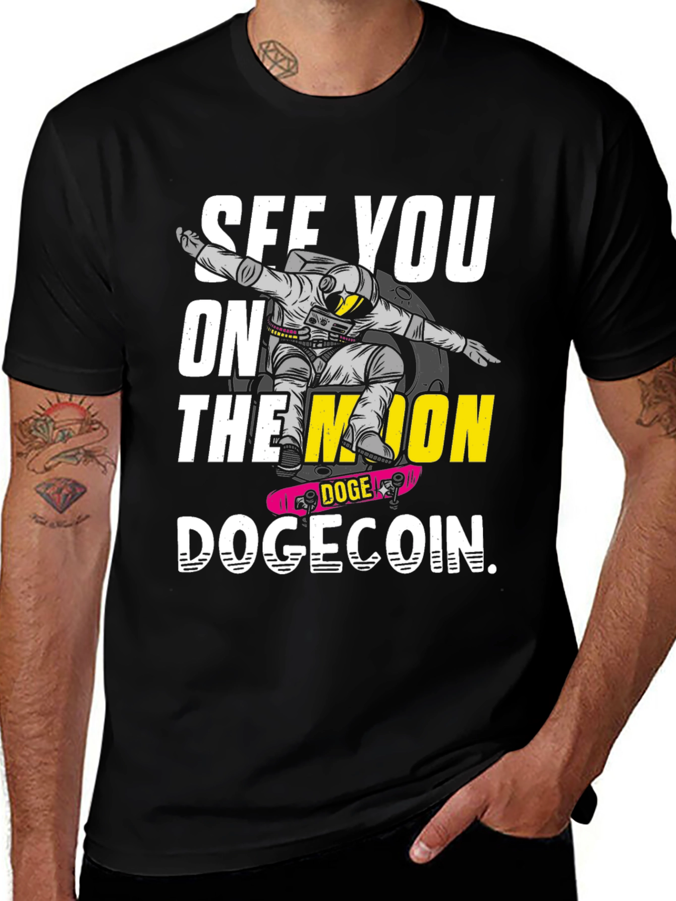 See You On the Moon Dogecoin Crypto T-Shirt