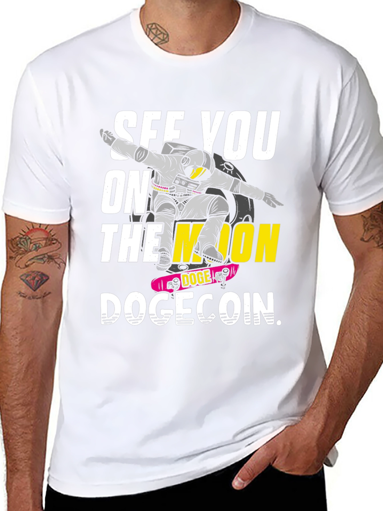See You On the Moon Dogecoin Crypto T-Shirt