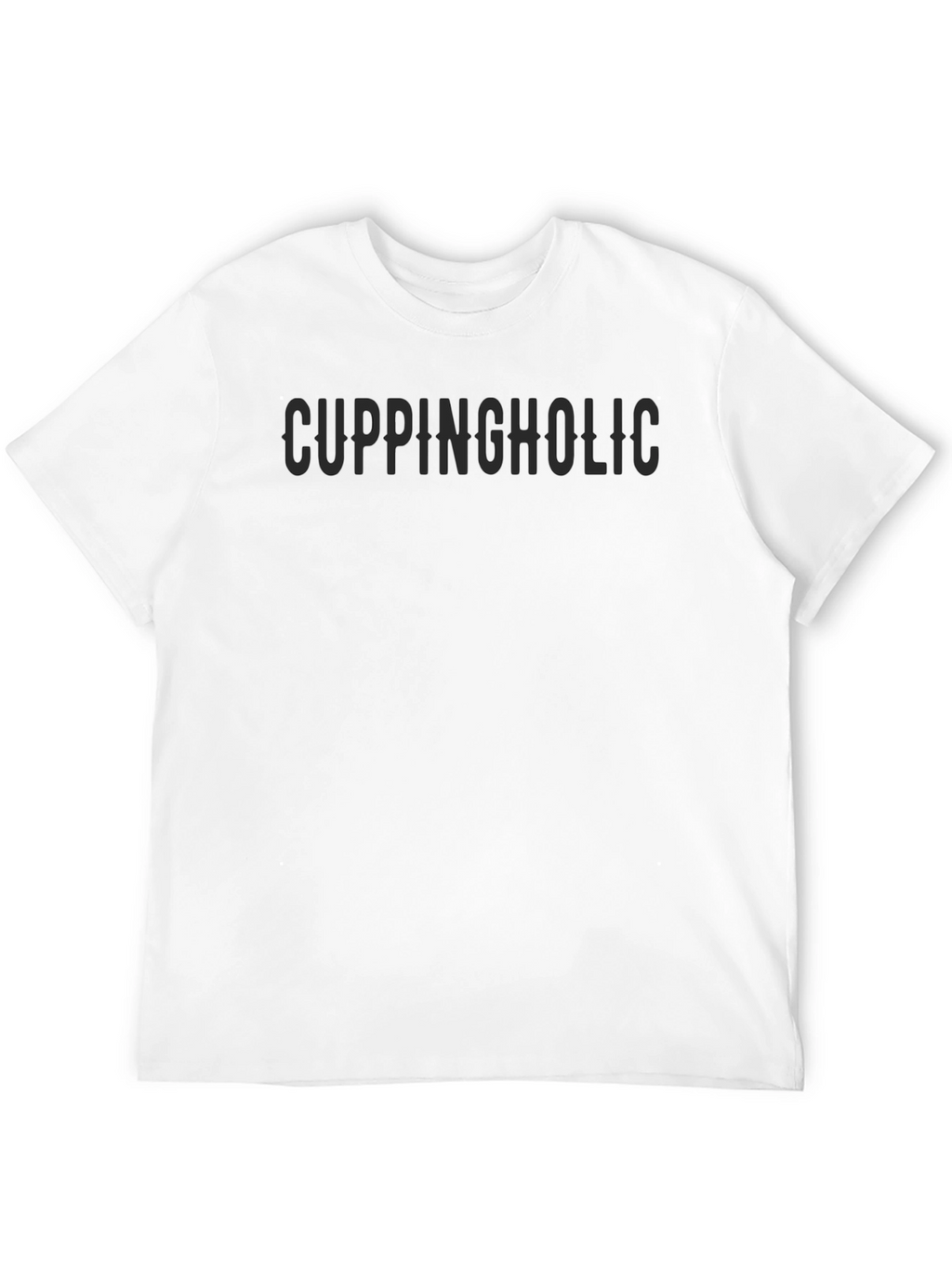Cuppingholic Black Graphic Tee Shirt