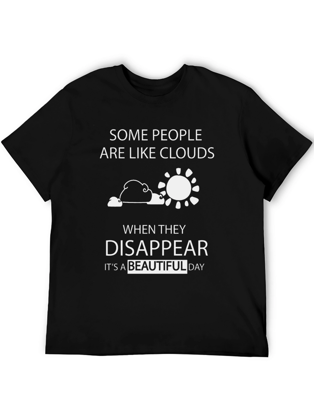 Funny Cloud Disappear Graphic T-Shirt