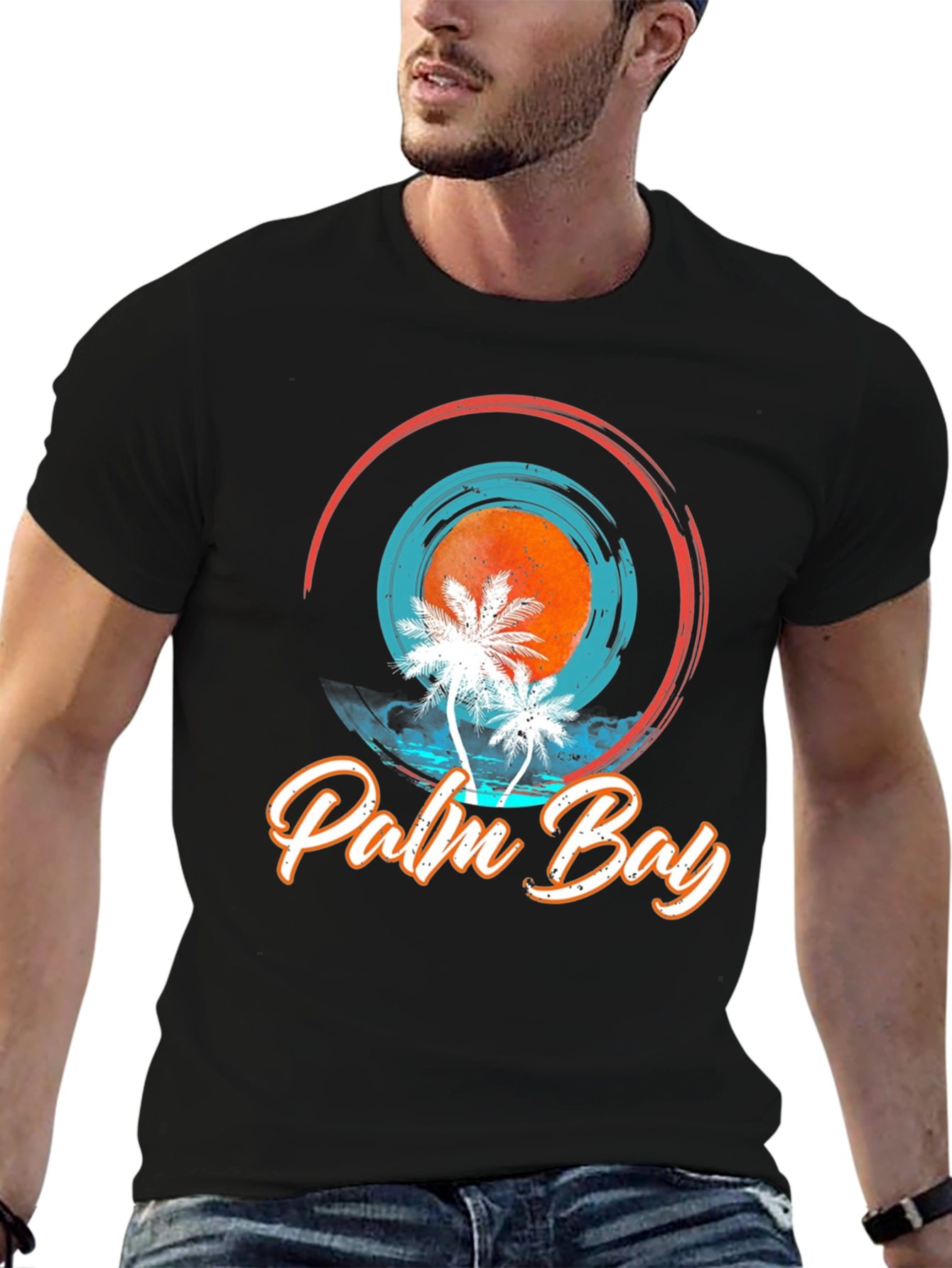 Palm Bay Graphic Tee - Tropical Vibe
