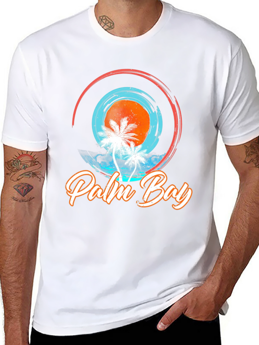 Palm Bay Graphic Tee - Tropical Vibe
