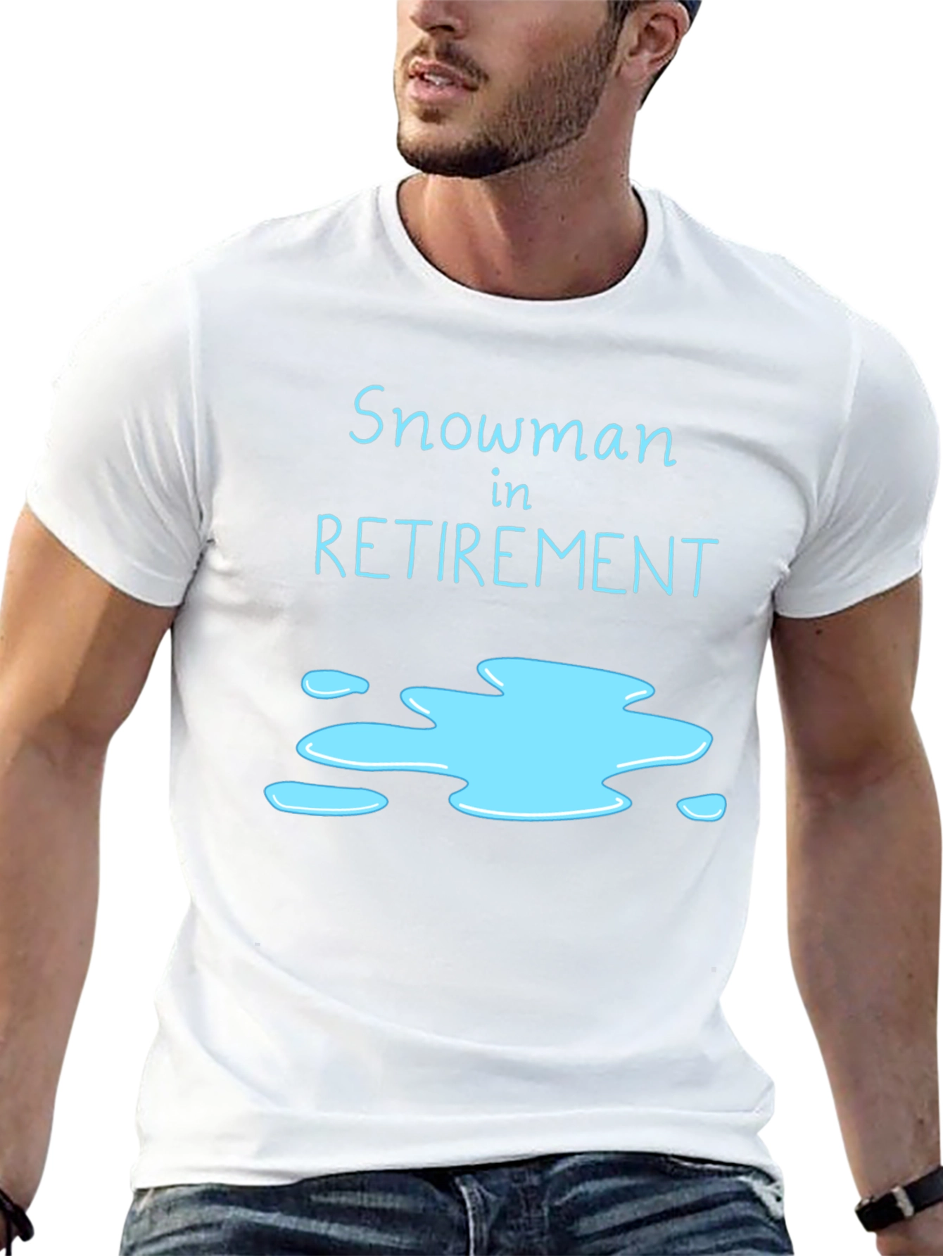 Snowman in Retirement Graphic T-Shirt