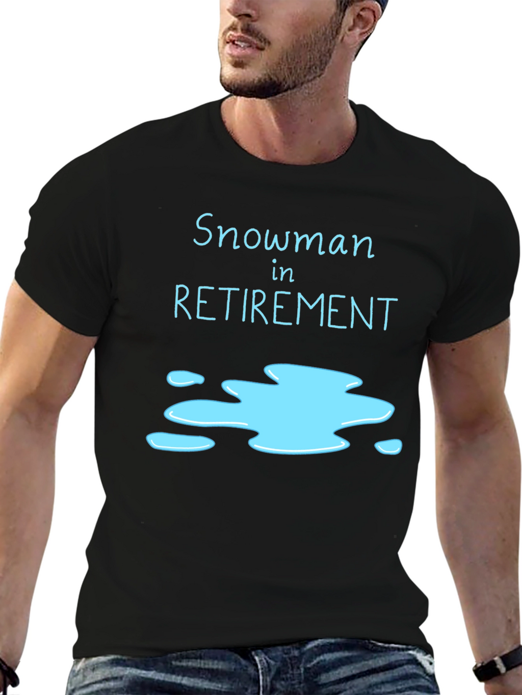 Snowman in Retirement Graphic T-Shirt