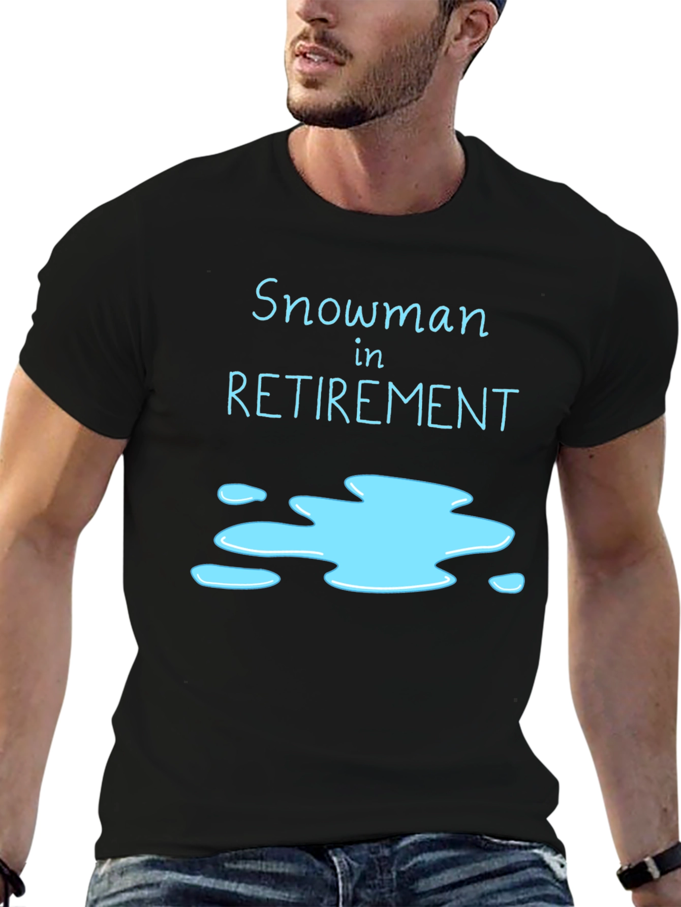 Snowman in Retirement Graphic T-Shirt