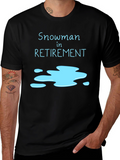 Snowman in Retirement Graphic T-Shirt
