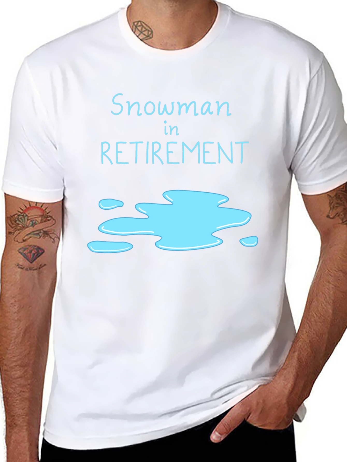 Snowman in Retirement Graphic T-Shirt