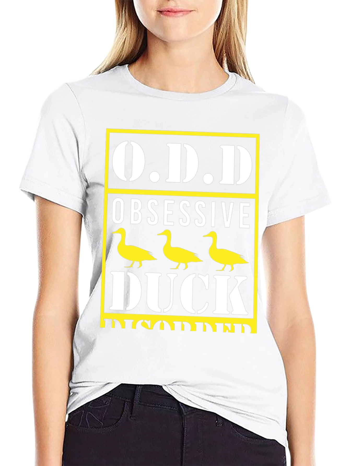 Obsessive Duck Disorder T-Shirt Funny Graphic Tee