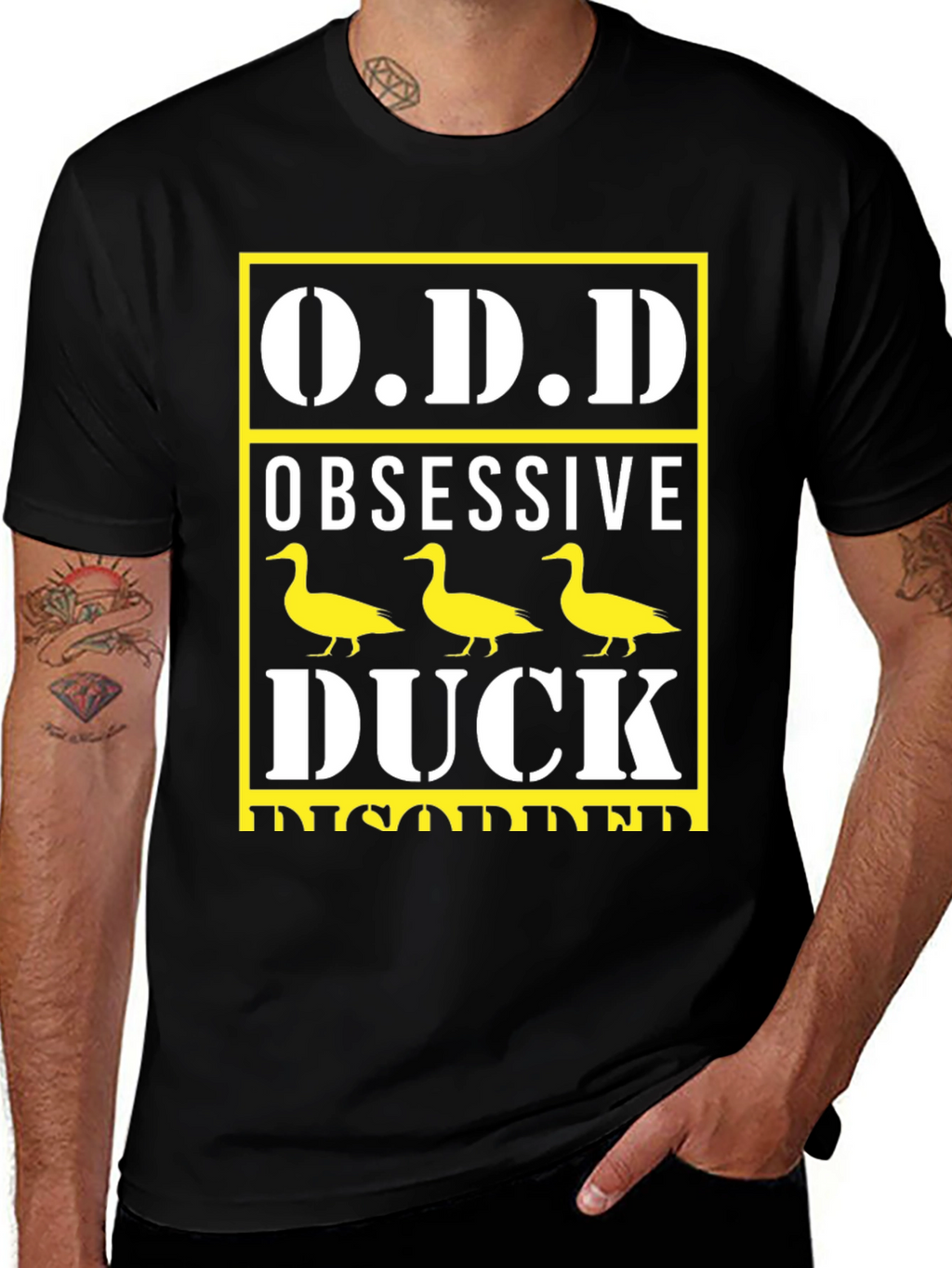 Obsessive Duck Disorder T-Shirt Funny Graphic Tee