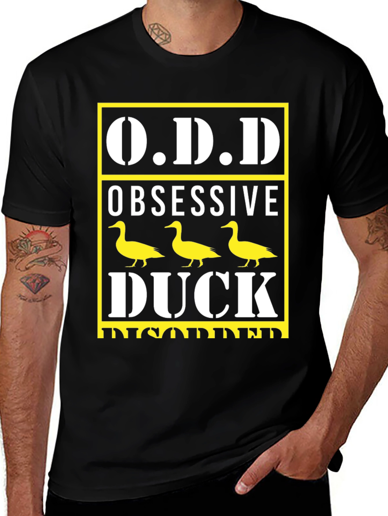 Obsessive Duck Disorder T-Shirt Funny Graphic Tee