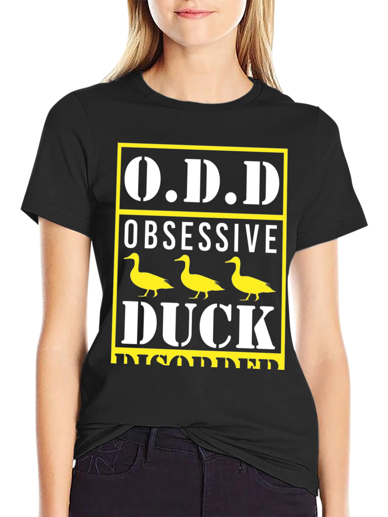 Obsessive Duck Disorder T-Shirt Funny Graphic Tee