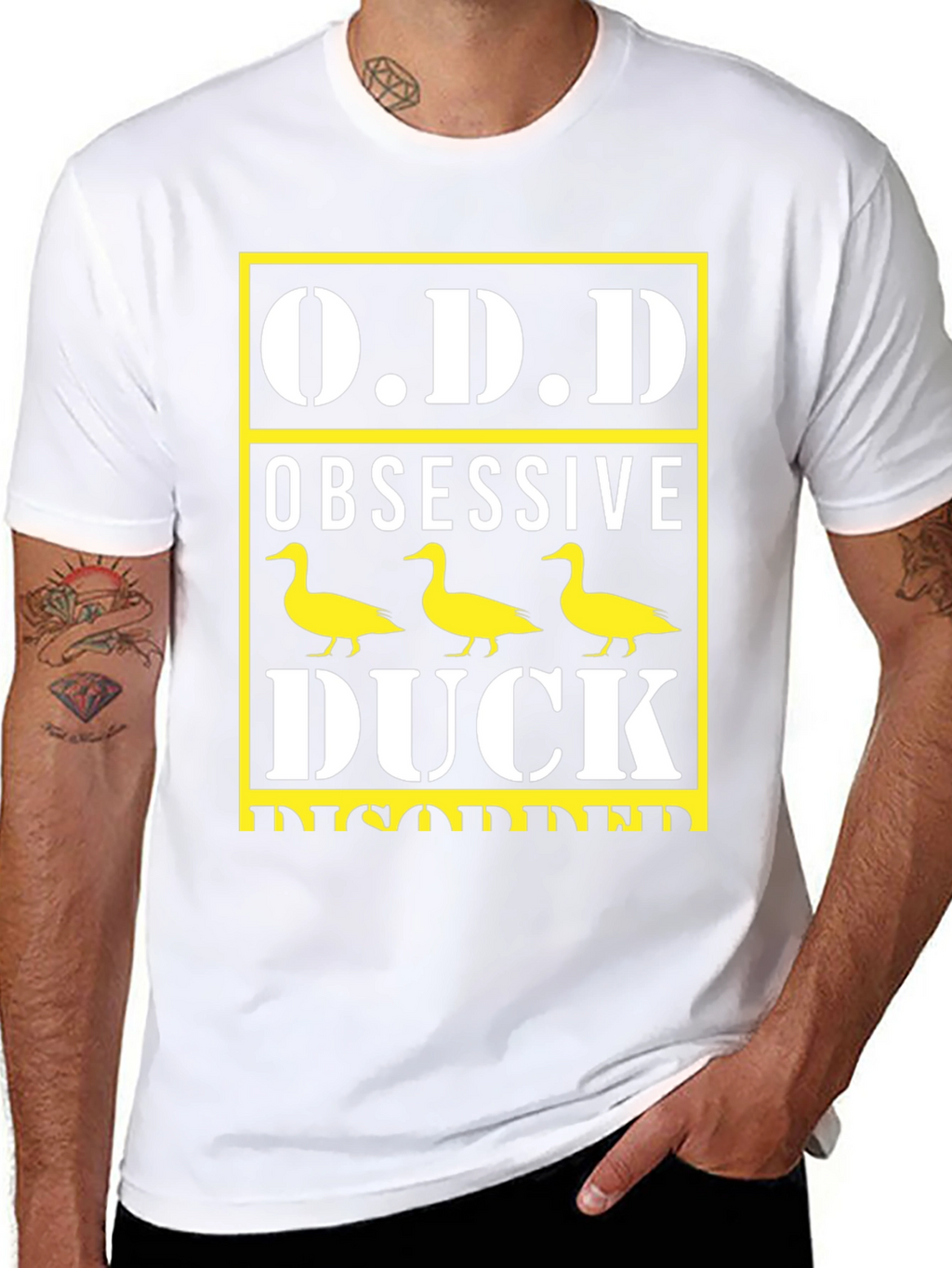 Obsessive Duck Disorder T-Shirt Funny Graphic Tee
