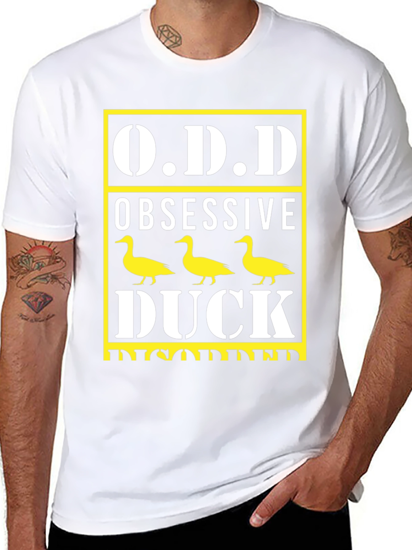 Obsessive Duck Disorder T-Shirt Funny Graphic Tee