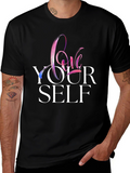 Love Yourself Graphic Tee - Trendy Black T-Shirt