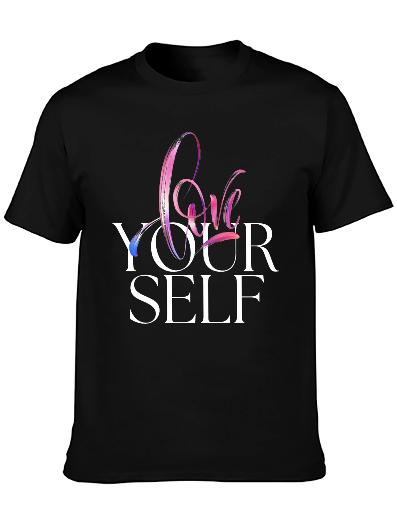 Love Yourself Graphic Tee - Trendy Black T-Shirt