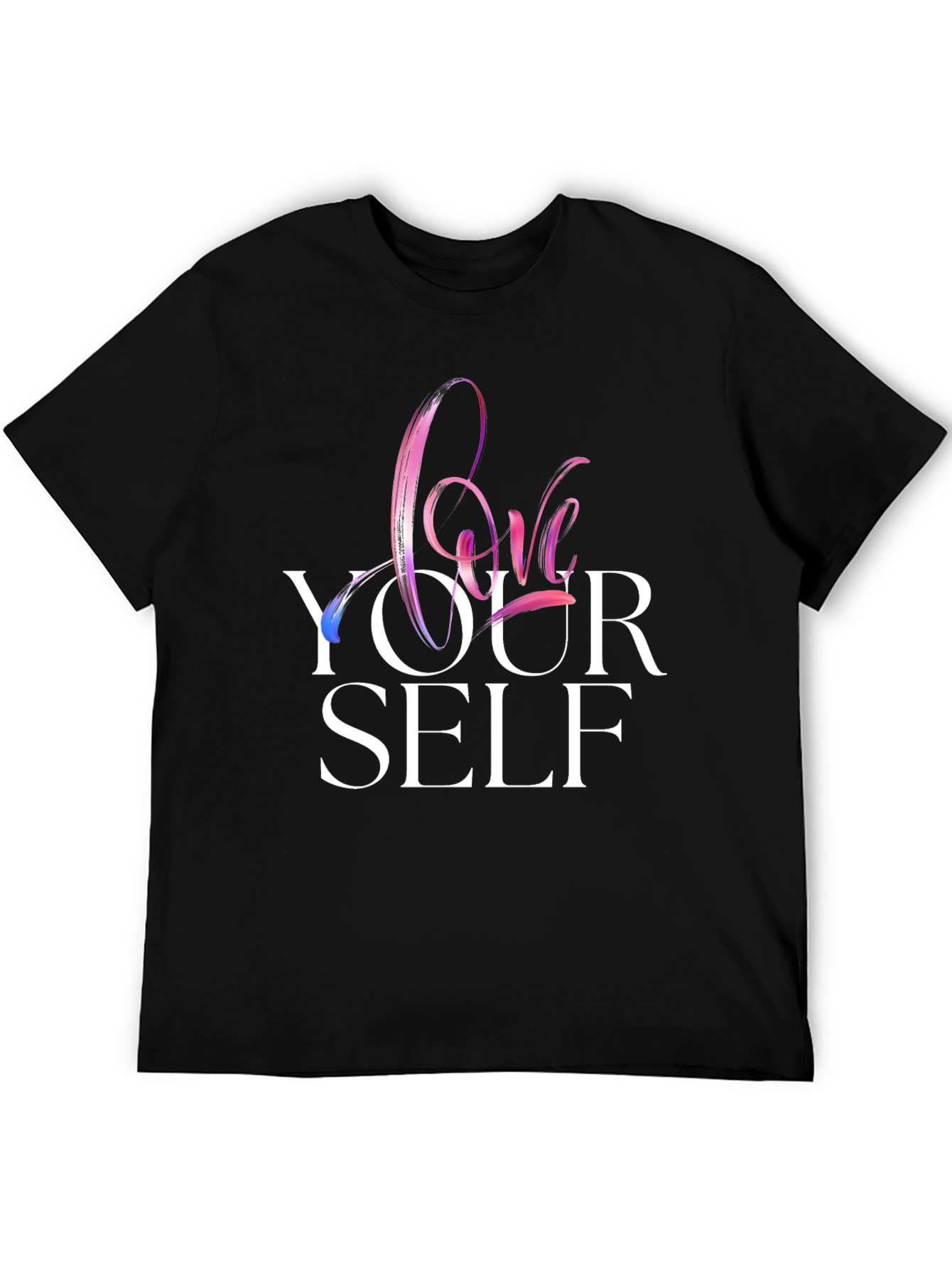 Love Yourself Graphic Tee - Trendy Black T-Shirt