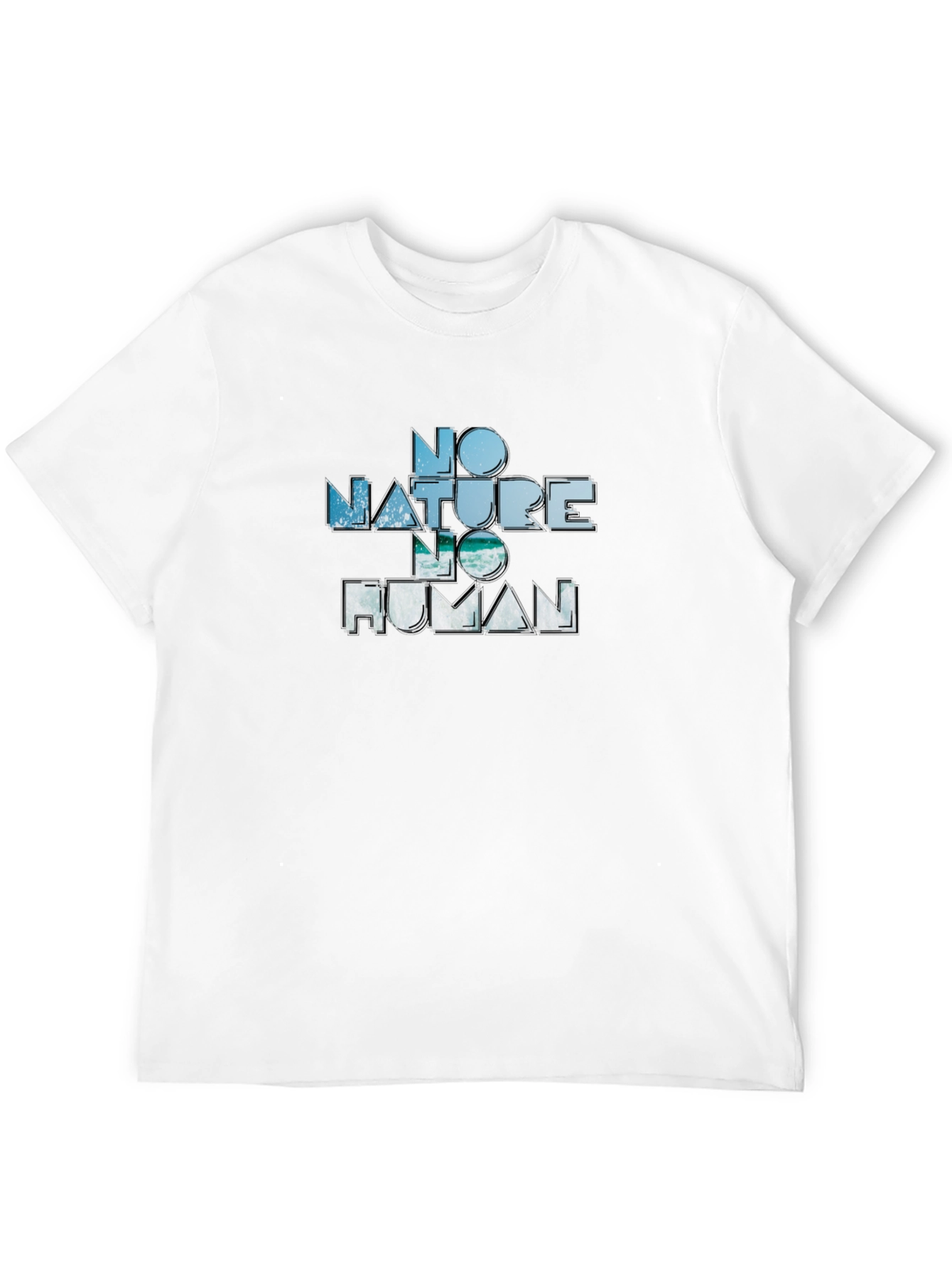 No Nature No Human Graphic Tee - Black