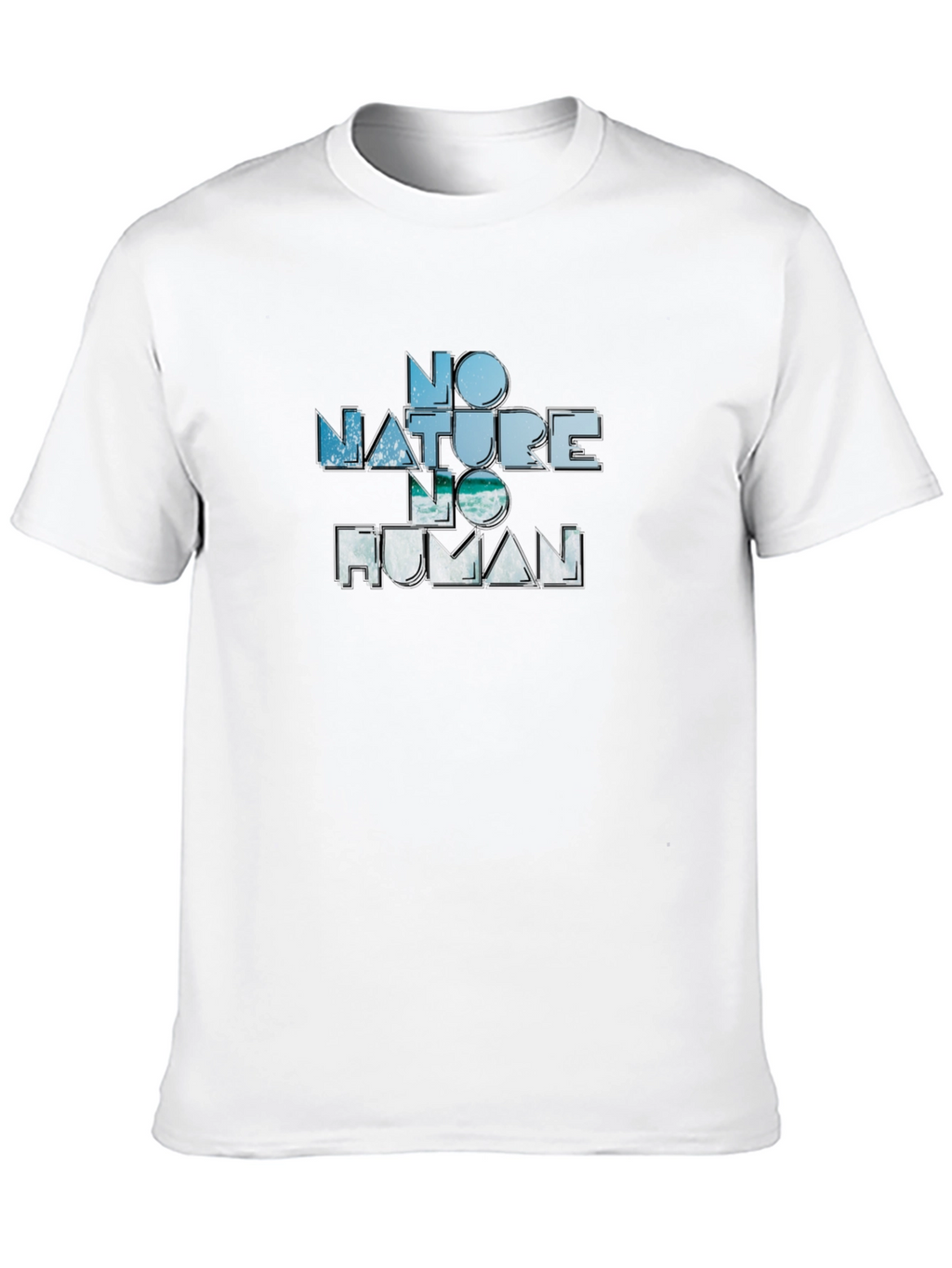 No Nature No Human Graphic Tee - Black