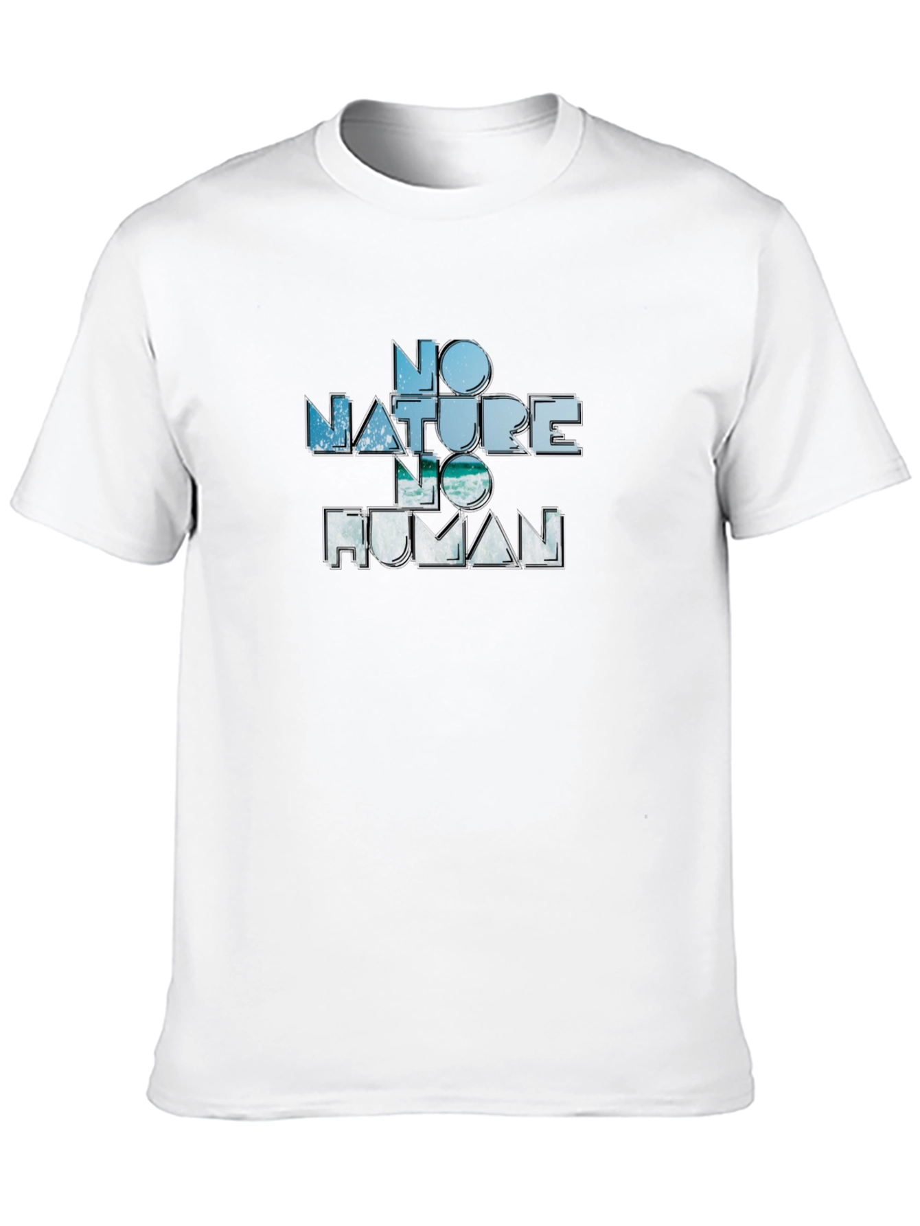No Nature No Human Graphic Tee - Black