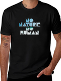No Nature No Human Graphic Tee - Black