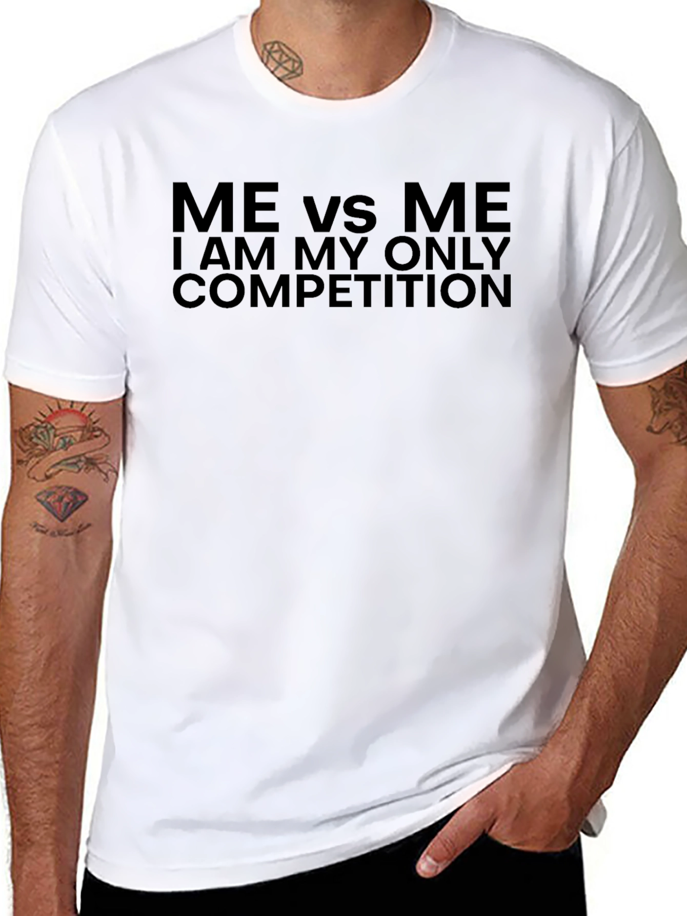Me Vs Me T-Shirt: Competition Motivation