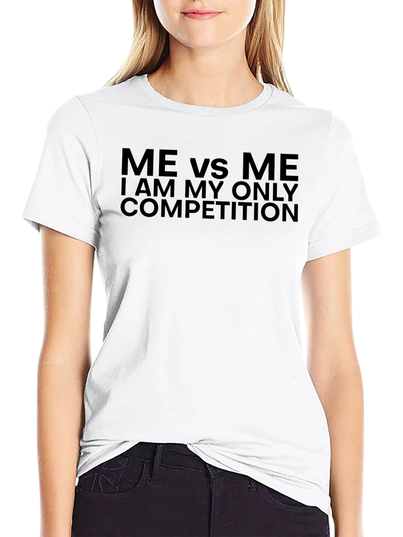 Me Vs Me T-Shirt: Competition Motivation