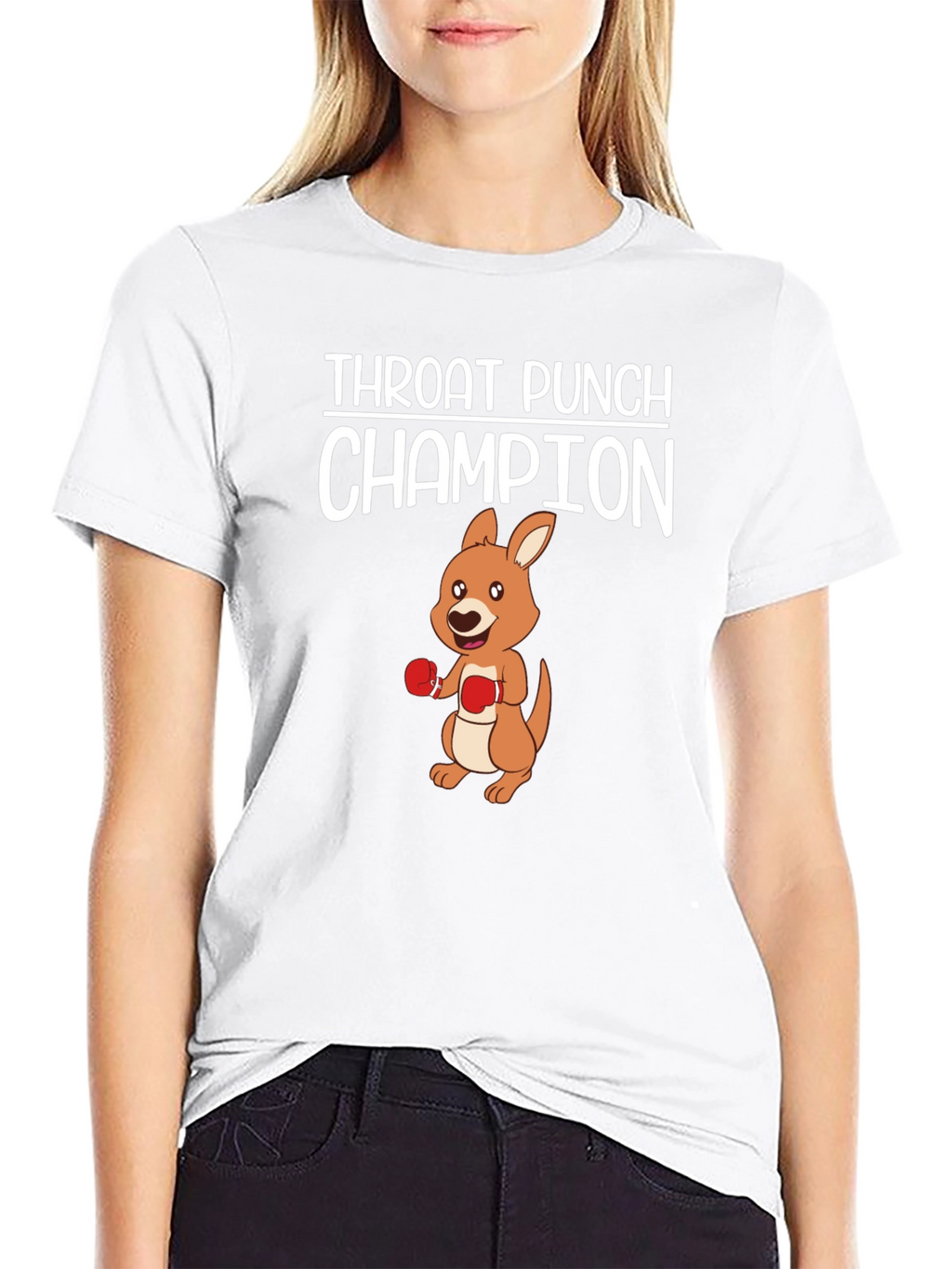 Throat Punch Champion Kangaroo Graphic Tee