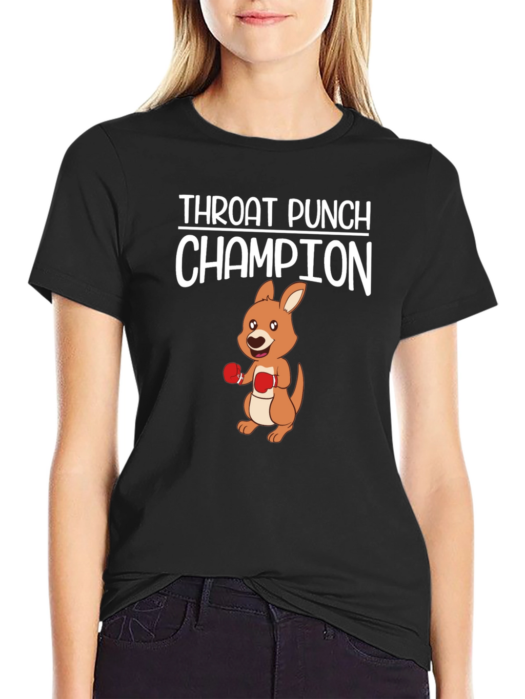 Throat Punch Champion Kangaroo Graphic Tee