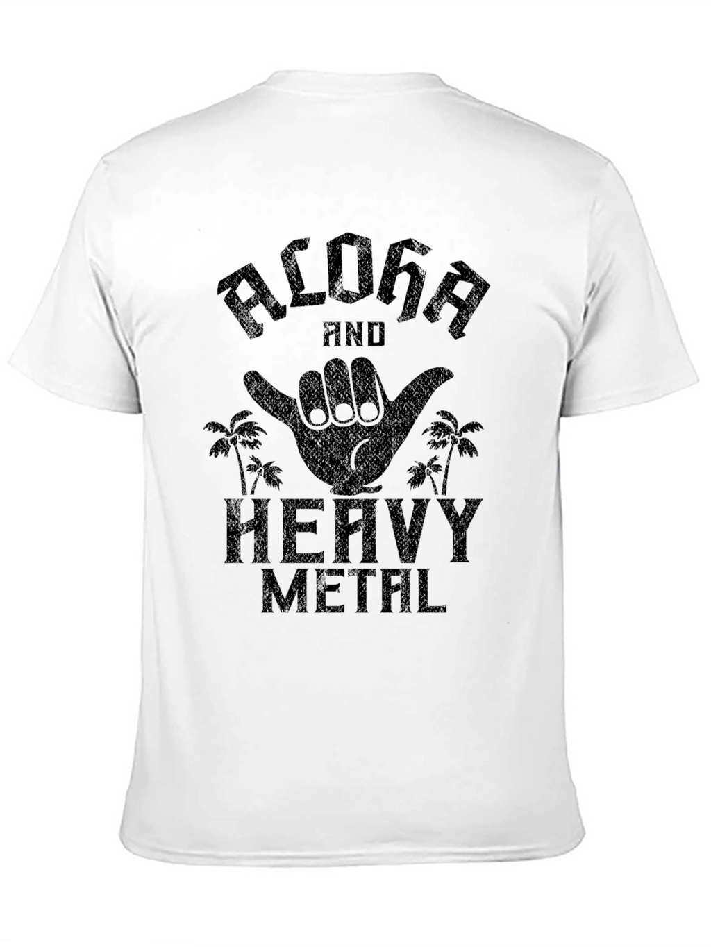 Aloha Heavy Metal Graphic Tee - Black Cotton T-Shirt