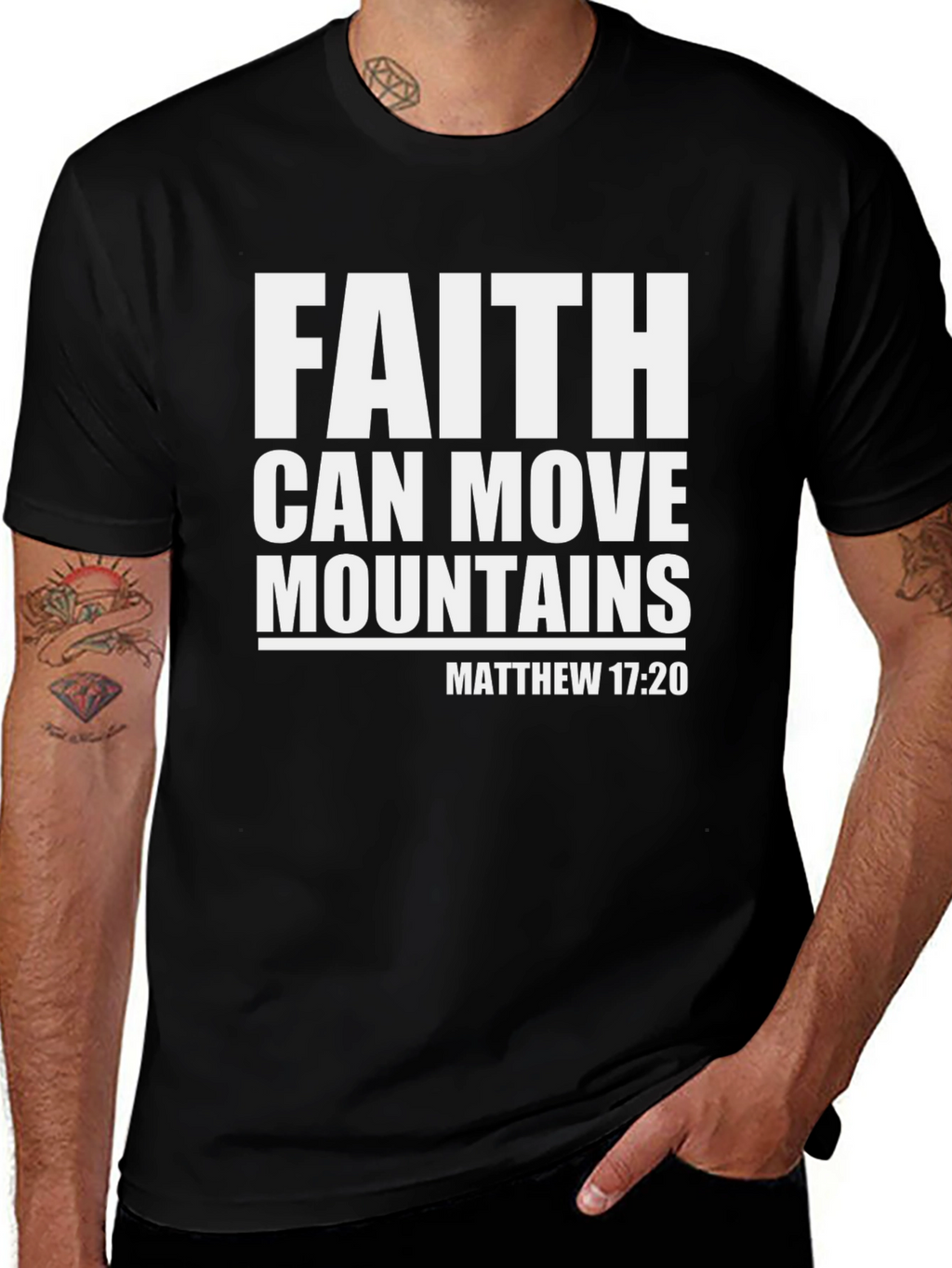 Faith Can Move Mountains Christian T-Shirt