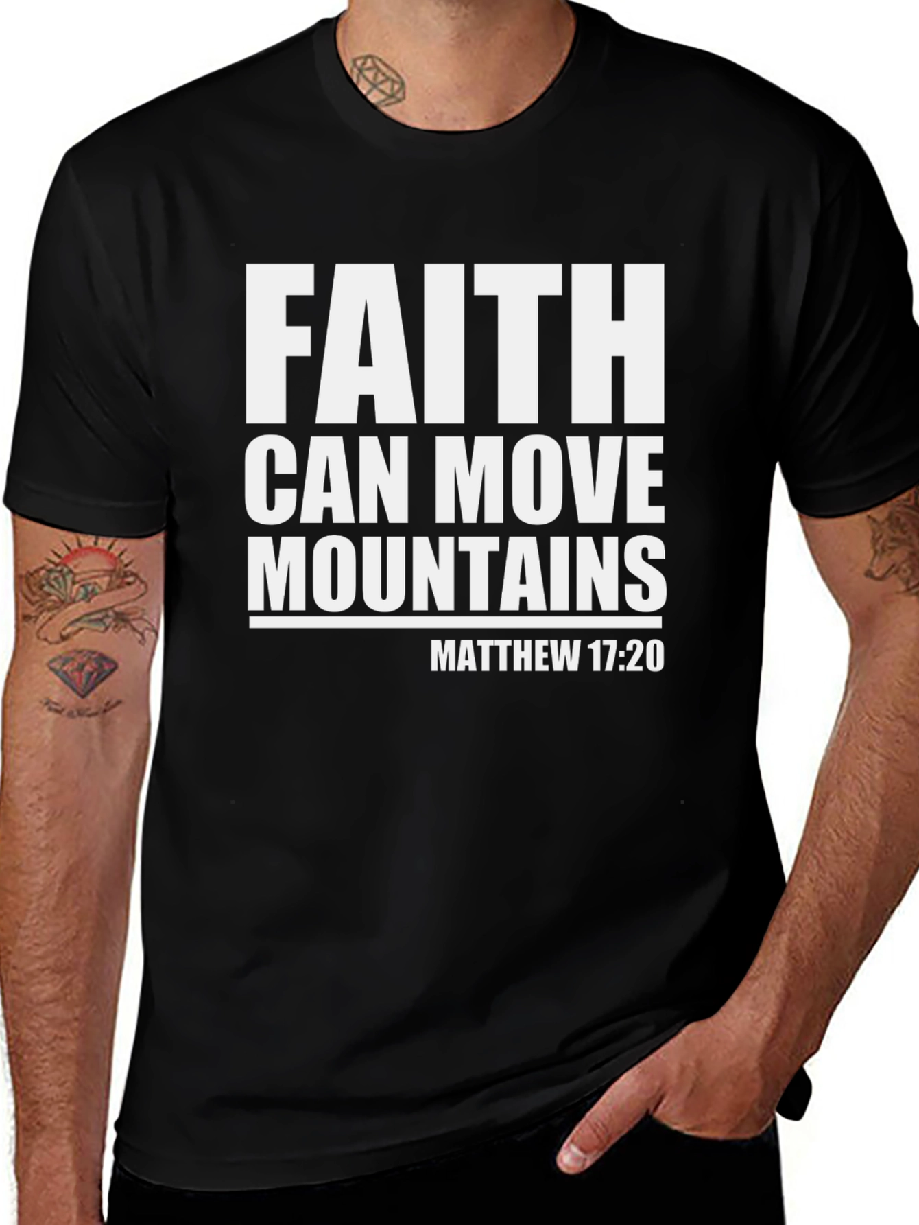 Faith Can Move Mountains Christian T-Shirt