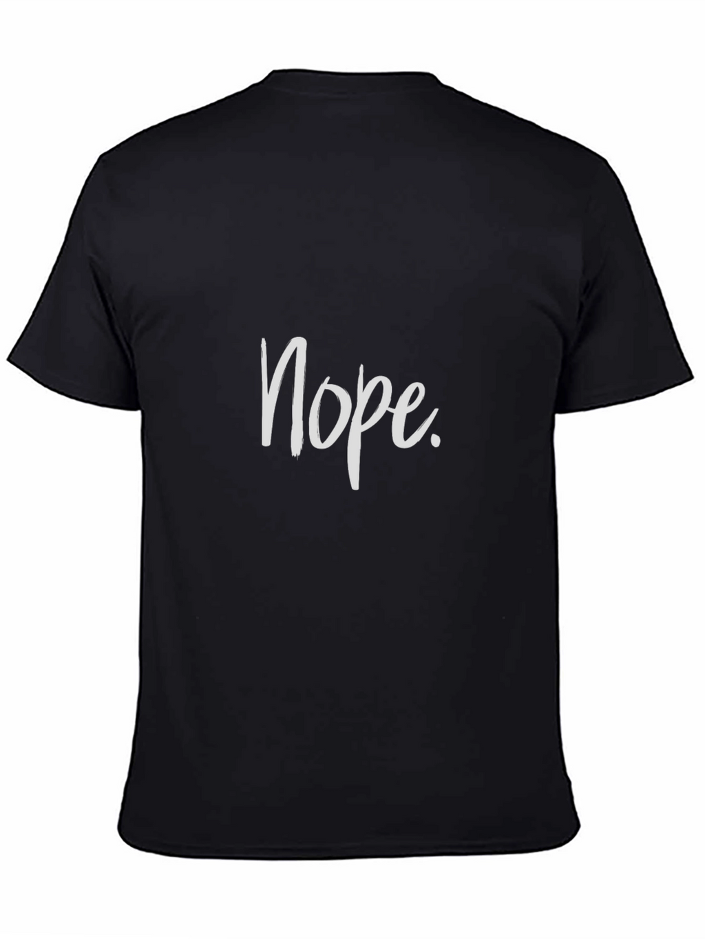 Nope Graphic Tee - Mens Casual Black T-Shirt