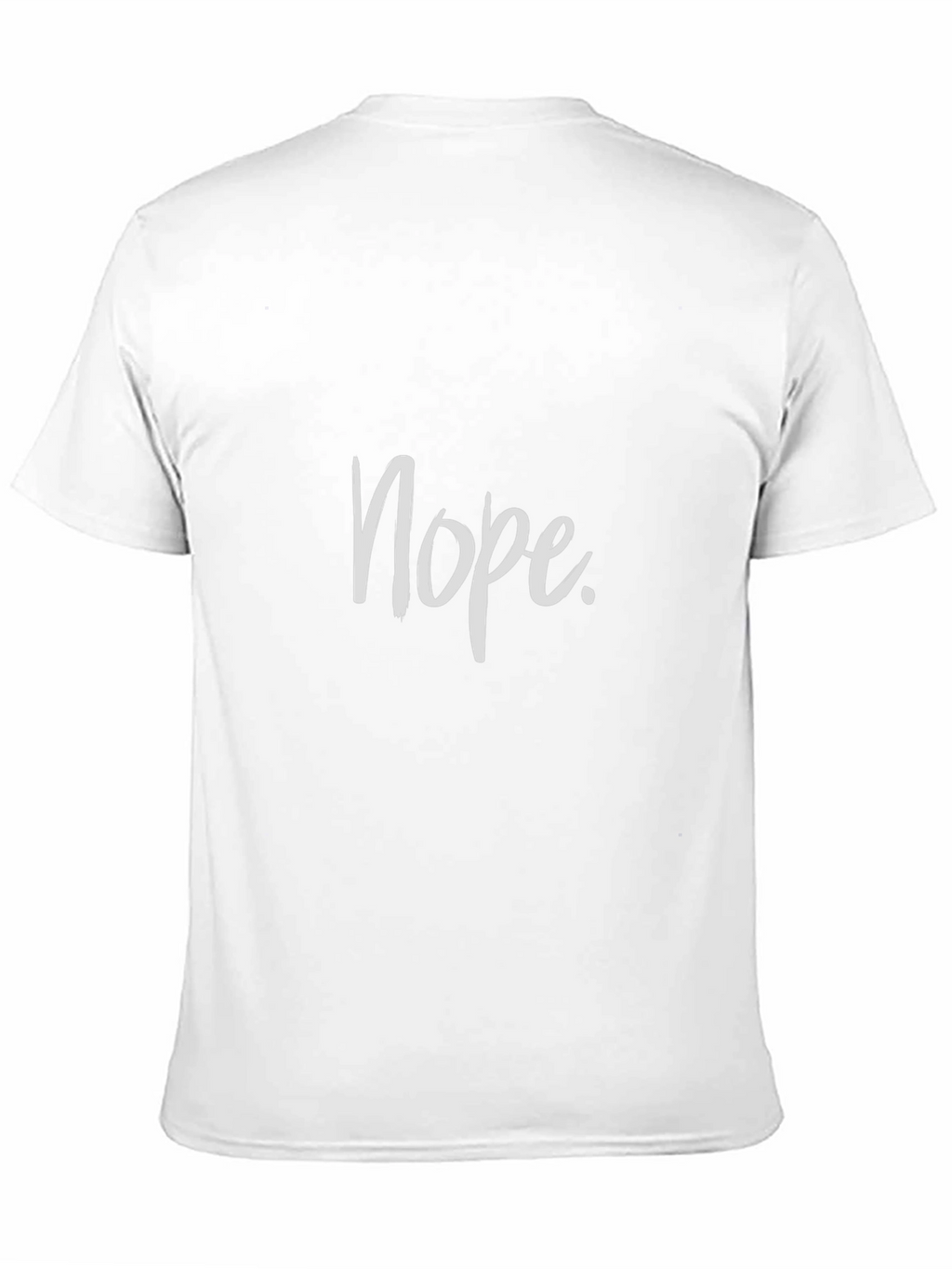 Nope Graphic Tee - Mens Casual Black T-Shirt