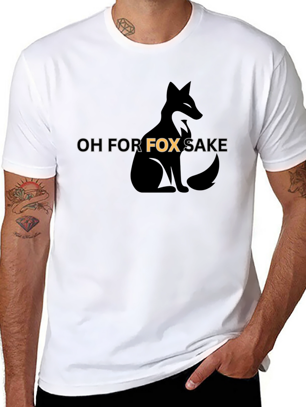 Oh For Fox Sake Funny Graphic Tee