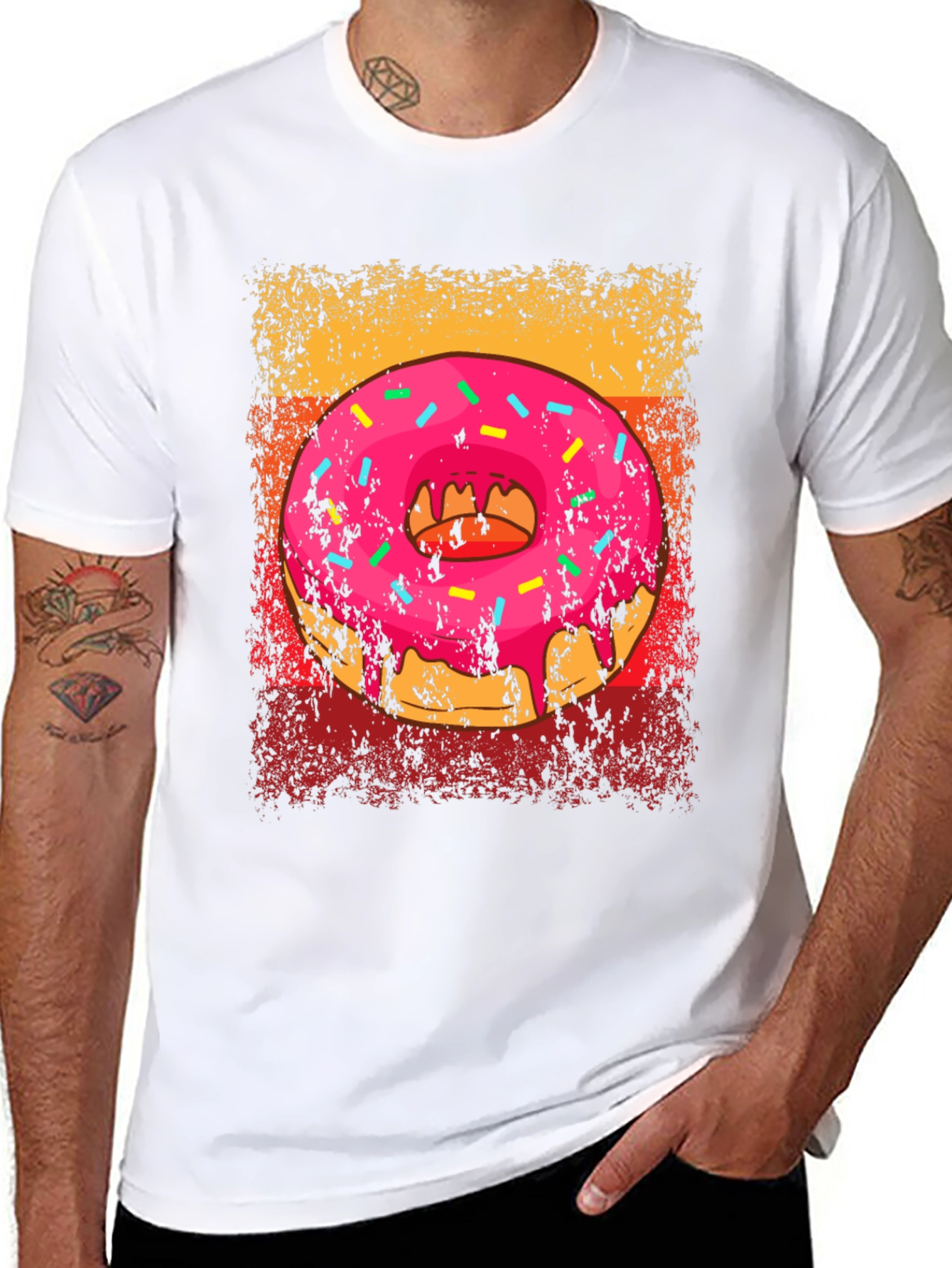 Retro Donut Graphic Tee - Sweet Treat Style!