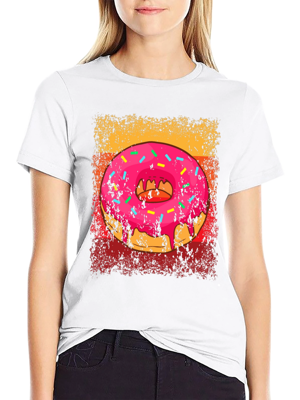 Retro Donut Graphic Tee - Sweet Treat Style!