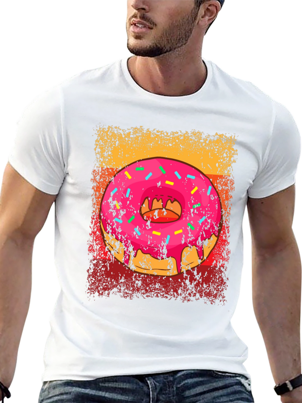 Retro Donut Graphic Tee - Sweet Treat Style!