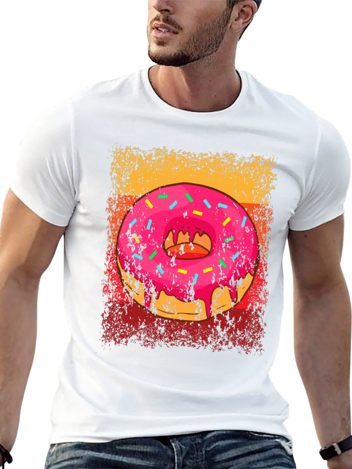 Retro Donut Graphic Tee - Sweet Treat Style!