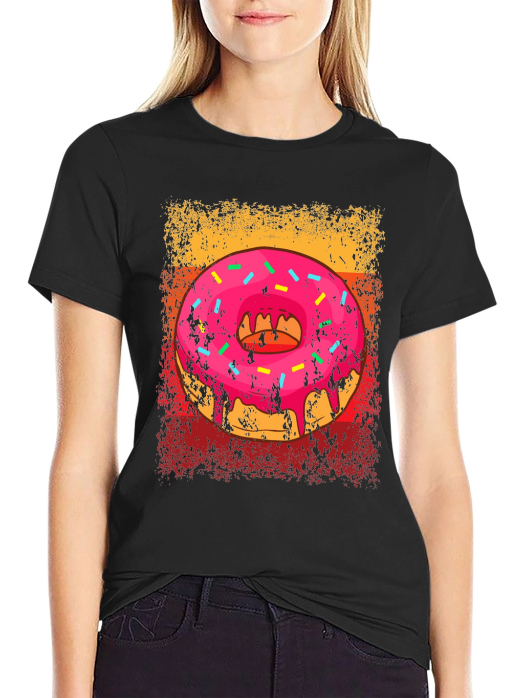 Retro Donut Graphic Tee - Sweet Treat Style!