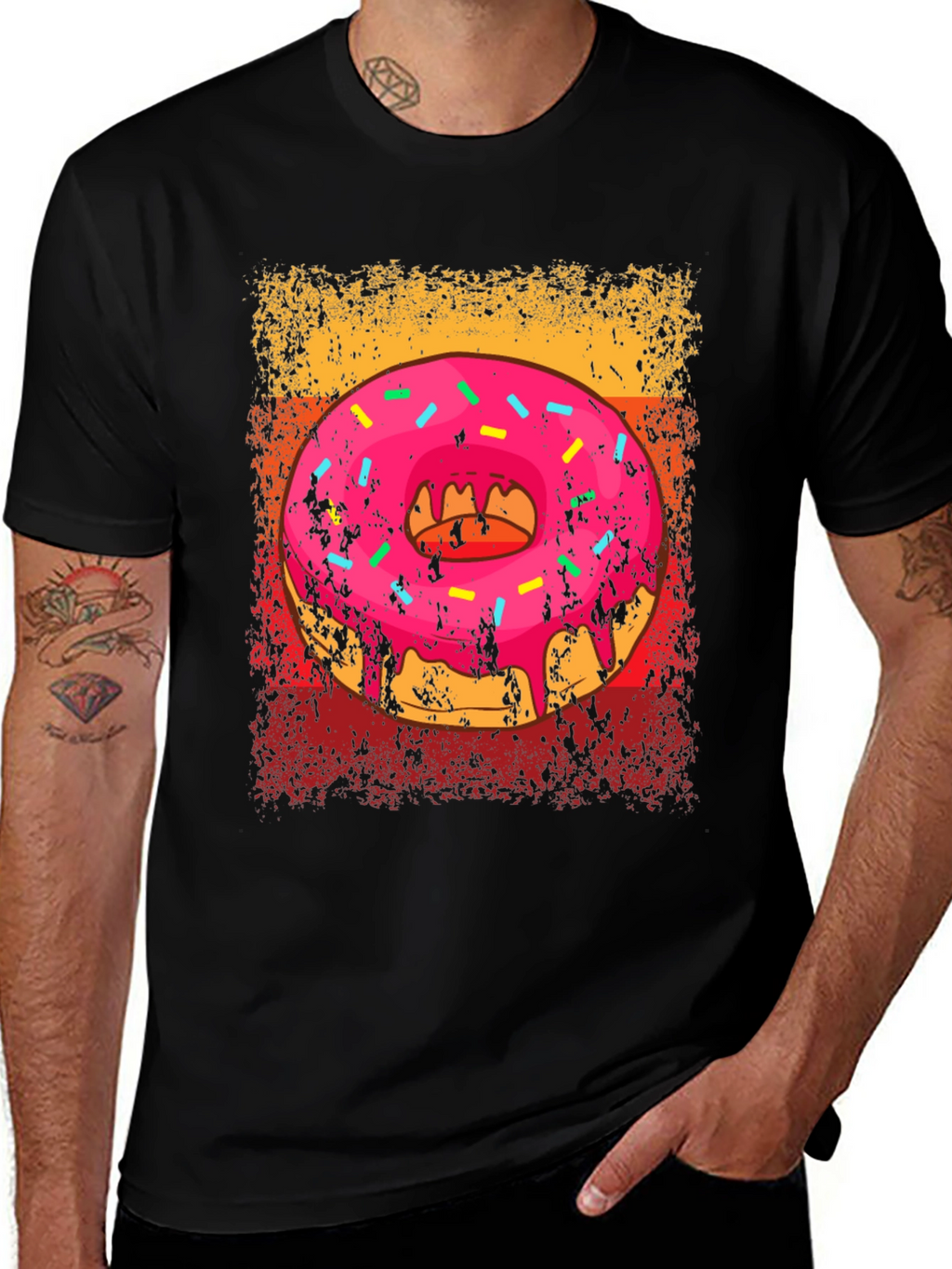 Retro Donut Graphic Tee - Sweet Treat Style!