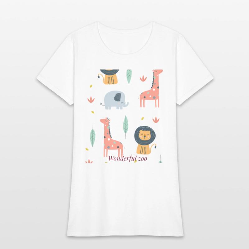 zoo t-shirt designs on canvas