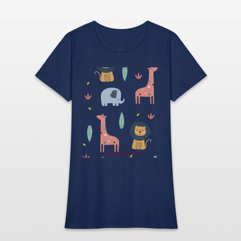 zoo t-shirt designs on canvas