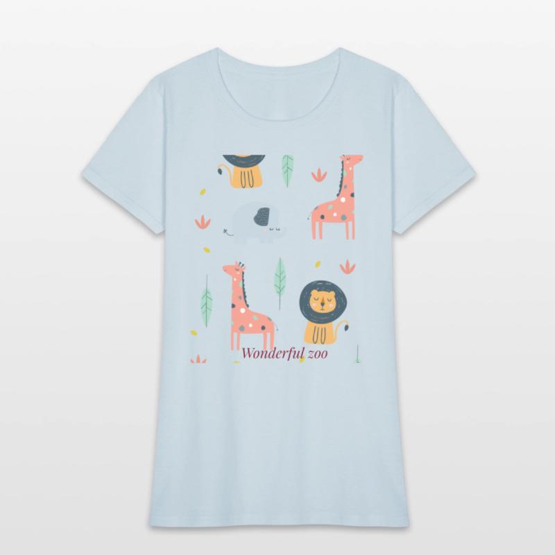 zoo t-shirt designs on canvas