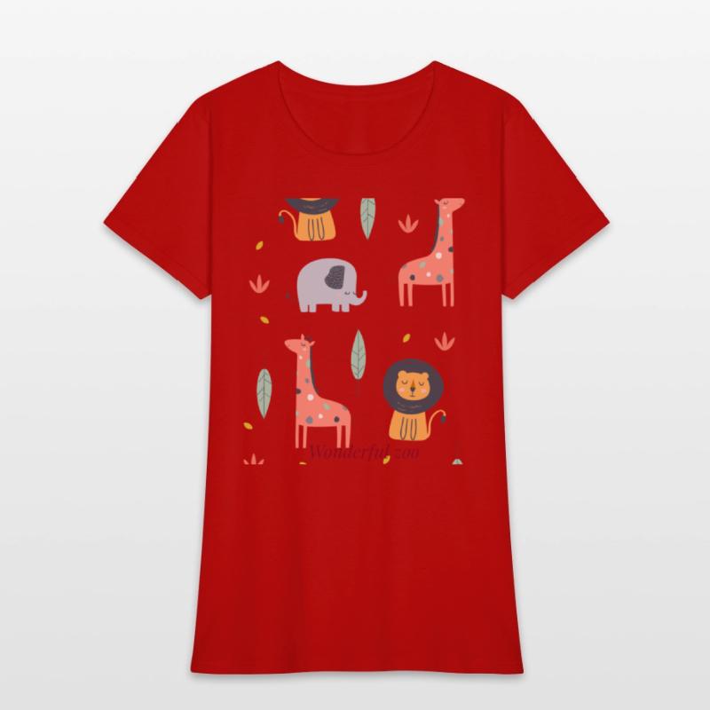 zoo t-shirt designs on canvas