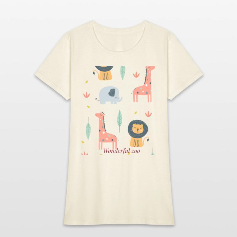 zoo t-shirt designs on canvas