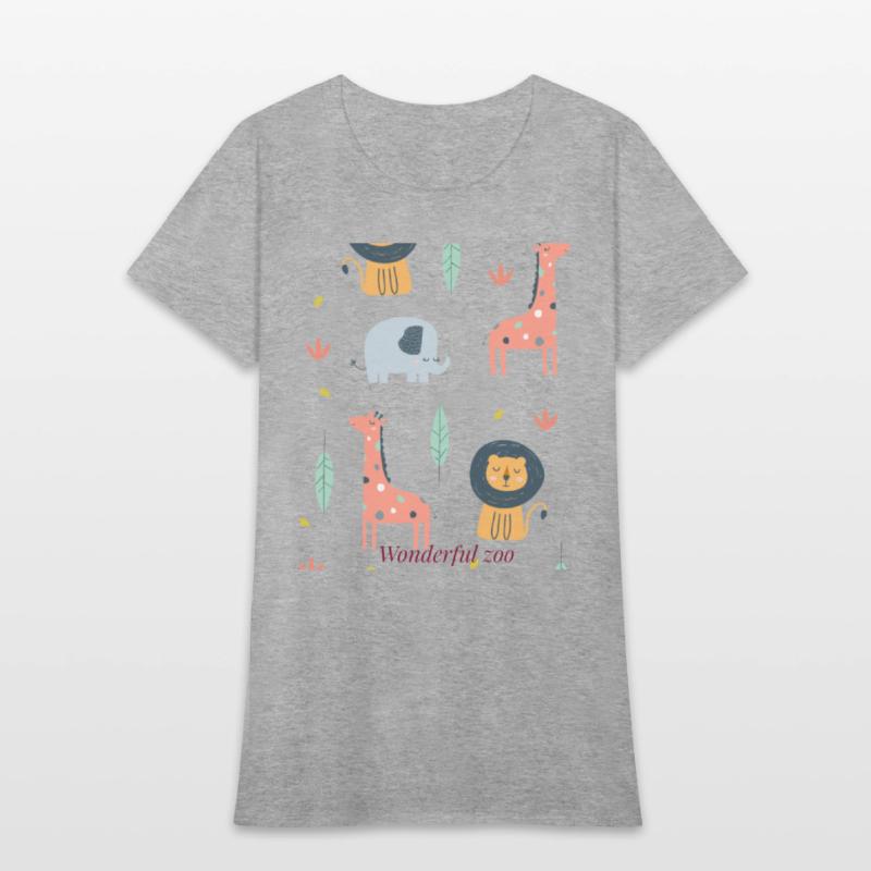 zoo t-shirt designs on canvas