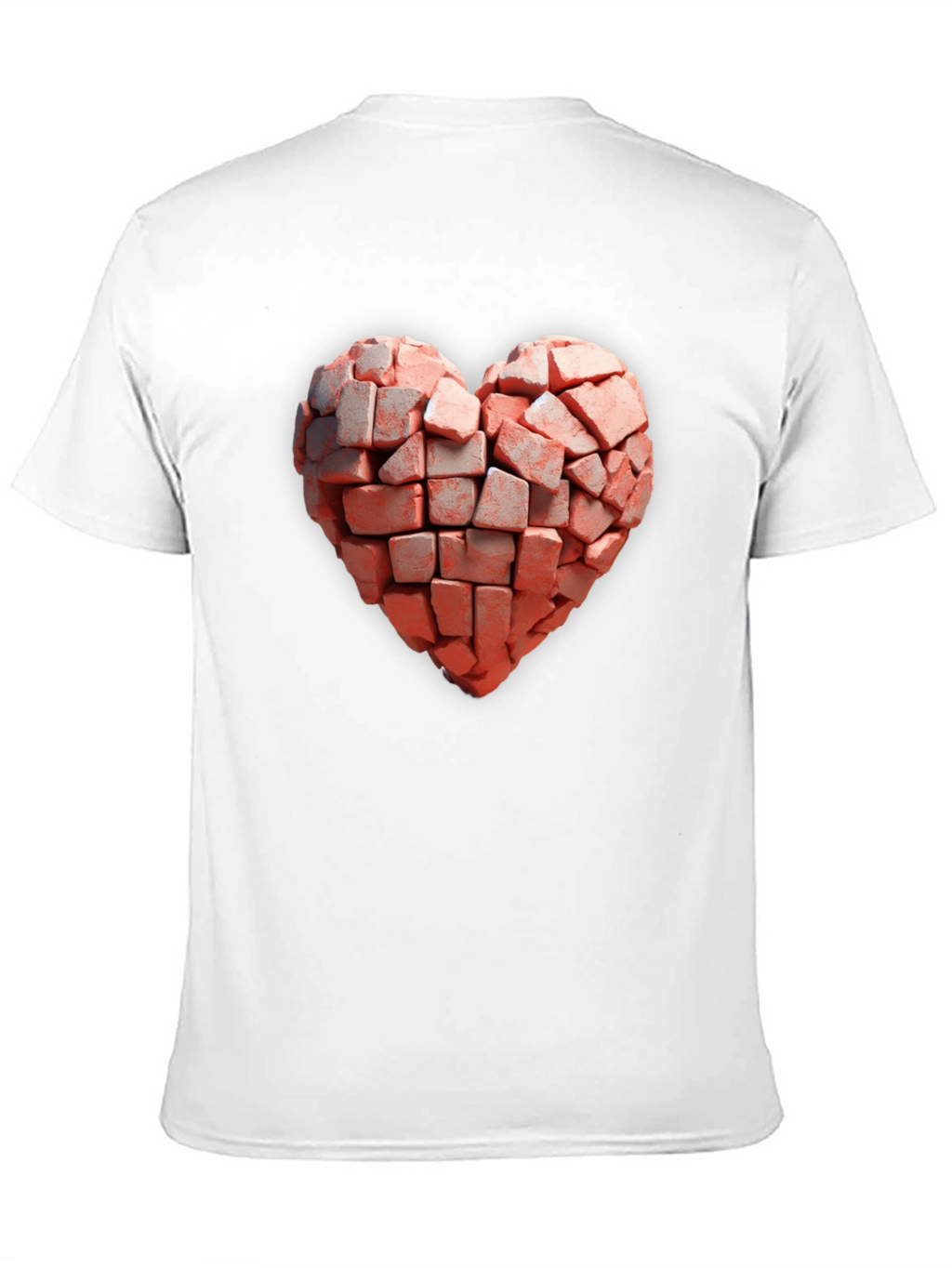 Brick Heart Graphic Black T-Shirt