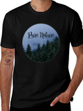 Pure Nature Forest Graphic Tee - Black