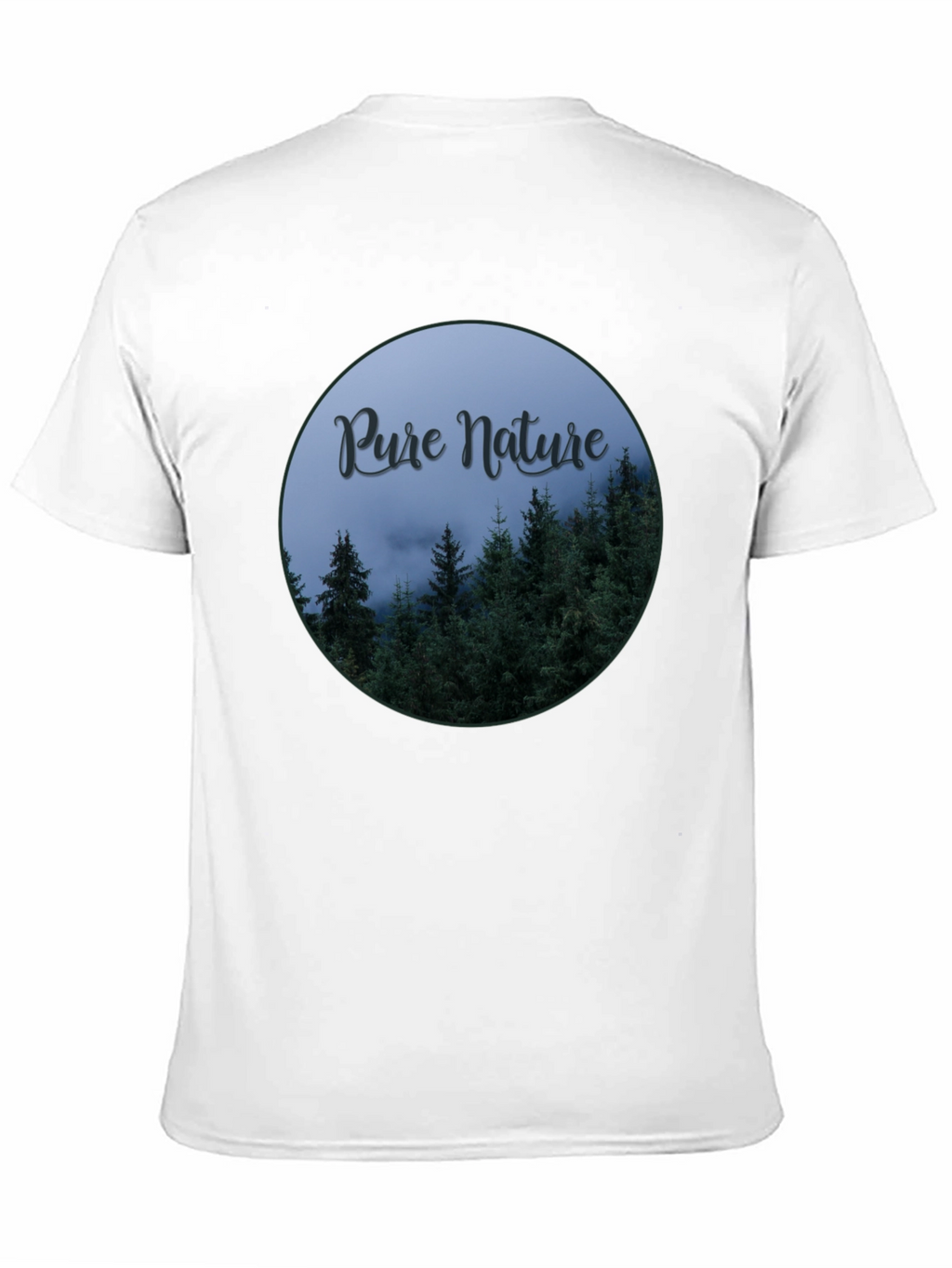 Pure Nature Forest Graphic Tee - Black